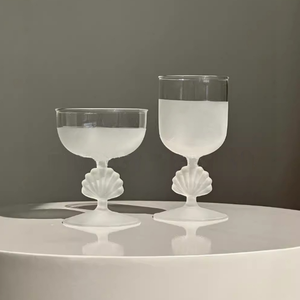 Ngày Valentine rõ ràng cốc cao ly rượu sâm banh uống rượu thủy tinh với vỏ hình dạng thân cốc - Product Image 1