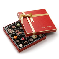Boîte d'emballage pour chocolat personnalisée, haut de gamme, écologique, réutilisable, étanche, avec fermeture magnétique, poignée, lamination mate et doublure en éponge