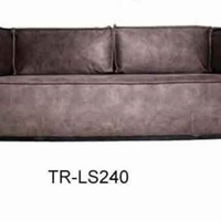 Canapé d'angle Chesterfield en tissu 3 places avec structure en bois pour salon, mobilier simple pour la maison
