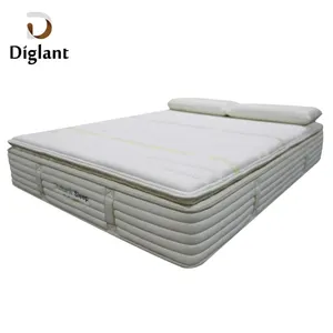 D45 Diglant ชุดห้องนอนหมอนเป่าลมธรรมชาติ Latexl เมมโมรี่ควีนโฟมที่นอนสปริงสำหรับเฟอร์นิเจอร์ห้องนอน Hote