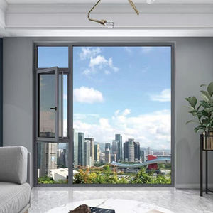 Weidun VF90 Système de fenêtre en aluminium personnalisé verre insonorisé à isolation thermique pour appartement <span class=keywords><strong>balcon</strong></span> scellant pont cassé - Product Image 5