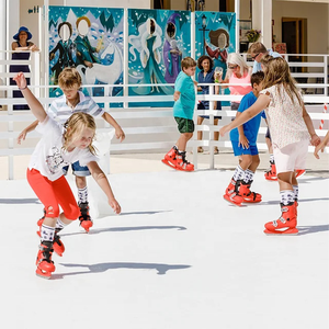 Xách tay chi phí thấp miễn phí bảo trì tổng hợp nhân tạo <span class=keywords><strong>Ice</strong></span> <span class=keywords><strong>Skating</strong></span> Rink gạch Curling Board nhựa Hockey Con lăn sàn - Product Image 2