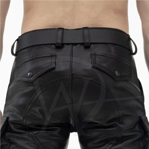 OEM Service Wholesale <b>Men</b> <b>Leather</b> <b>Shorts</b> New Arrival <b>Leather</b> <b>Shorts</b> Private Label <b>Leather</b> <b>Shorts</b> - Product Image 5