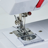 Machine à coudre électrique de table miniature portable 728 avec double aiguille à 14 fils multifonctionnelle