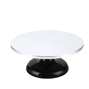 Aluminum Alloy Baking Turntable 10 Inch Round Cake Decorating Tool With Plastic Base For Cake Making - Product Image 5