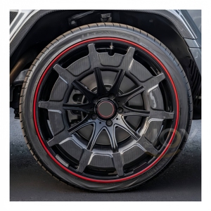 Jantes en aluminium forgé 2 pièces, motif carbone noir, 18-24 pouces, 5x112 CB66.5 pour <span class=keywords><strong>Brabus</strong></span> Classe S G W463 GLS <span class=keywords><strong>G900</strong></span> GLS800 - Product Image 3