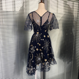 ผ้าโพลีเอสเตอร์ปักลาย100% <span class=keywords><strong>Pegasus</strong></span> Moon Star สำหรับชุดเดรส - Product Image 6