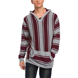 Sudadera con capucha mexicana personalizada a rayas para hombre - Product Image 2