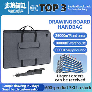 Bolsa de herramientas de dibujo artístico personalizada, bolsa de almacenamiento para tablero de dibujo 8K, bolsa de lona para estudiantes de formación fuera del campus con correa para el hombro - Product Image 4