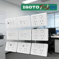 IGOTO Interruptores y Enchufes Eléctricos CE para Máquinas de Atado, Accesorios Eléctricos Domésticos, Interruptores de Pared y Tomas de Corriente