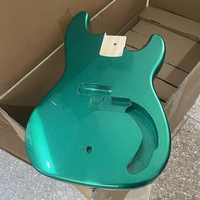 DIY Green Poplar Wood Electric Bass Guitar Body OEM Brand Cheap Factory Direct Customizable Instrument Parts