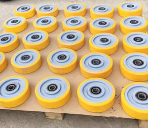 150 x50/50- 20 mm Polyurethane चलने कच्चा लोहा समर्थन पहिया स्टेबलाइजर पहिया <span class=keywords><strong>OMG</strong></span> बिजली चटाई पर इस्तेमाल किया ट्रक - Product Image 4