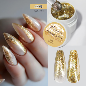 Esmalte de Uñas en Gel UV con Brillo Platino, Rosa, Dorado, Plateado, con Destellos de Diamante, para Manicura Profesional - Product Image 2