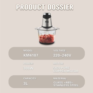 Hachoir à viande électrique DSP KM4107 1L en acier inoxydable, robot culinaire pour bébé, entièrement automatique et multifonctionnel - Product Image 4