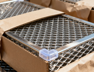 רב-צבע <span class=keywords><strong>304</strong></span> מתכת חור אישית נירוסטה רשת עם משטח מוברש קל - Product Image 5