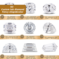 Joyería Messi IGI, Diamantes Cultivados en Laboratorio, Corte Radiante, Excelente Calidad HPHT CVD, 0.5ct, 1ct, 1.5ct, 2ct, 3ct, 4ct, 5ct