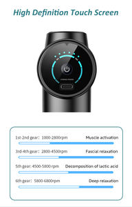 <span class=keywords><strong>Mini</strong></span> Pistola de Masaje Económica con Pantalla Táctil LCD, 6 Velocidades, Inalámbrica, para Masaje de Tejido Profundo, Portátil para Viajes, con Función Musical - Product Image 6