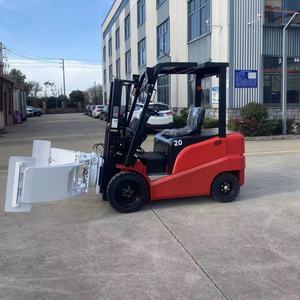 KAD 1,5 Ton 2 Ton 3 ton 6M 7m altura de elevación Carretilla elevadora eléctrica de <span class=keywords><strong>4</strong></span> ruedas con accesorio de abrazadera de rollo de papel - Product Image 6
