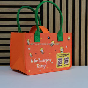 Rolking&Ulike Manufacturer Custom PET Felt Tote <b>Bag</b> Lamination Heat Sublimation Logo Print Unisex Promotional Use Shopping <b>Bags</b> - Product Image 5