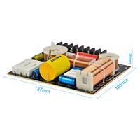 280W 3 Voies Audio Haut-Parleur Crossover Treble + Midrange + Bass Filtre Indépendant Diviseur de Fréquence pour DIY Haut-Parleur DIY 1PC