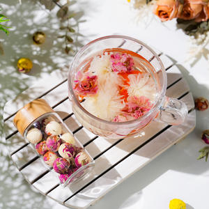 ขายส่งที่กําหนดเองดอกไม้ทําด้วยมือผสมลูกชาธรรมชาติบานดอกไม้ชาลูกมังกร - Product Image 4