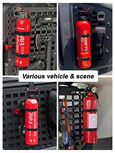 Kit <span class=keywords><strong>de</strong></span> montaje <span class=keywords><strong>de</strong></span> extintor <span class=keywords><strong>de</strong></span> incendios MOLLE-Soporte <span class=keywords><strong>de</strong></span> liberación rápida para paneles tácticos, camiones y vehículos, se adapta a ranuras/agujeros <span class=keywords><strong>de</strong></span> 1-2" - Product Image 6