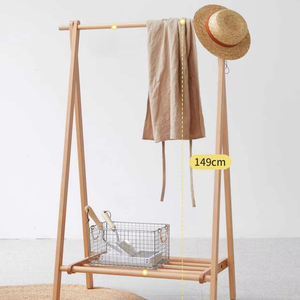 Perchero <span class=keywords><strong>de</strong></span> <span class=keywords><strong>madera</strong></span> maciza europeo Simple moderno estante colgante <span class=keywords><strong>de</strong></span> <span class=keywords><strong>pared</strong></span> <span class=keywords><strong>de</strong></span> <span class=keywords><strong>madera</strong></span> para ropa y sombreros para sala <span class=keywords><strong>de</strong></span> estar - Product Image 4