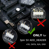 Cinta de tira de LED Digital Rainbow PC direccionable para 5V 3pin ARGB Header PC Case Asus Aura Sync Gigabyte RGB Fusion MSI Mystic
