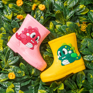 Bottes de pluie en PVC pour enfants, imperméables et antidérapantes, adaptées aux enfants âgés de 2 à 6 ans, chaussures de randonnée en plein air - Product Image 3