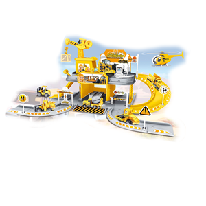 Jouet chinois enfants bricolage multicouche piste voiture alliage camion de pompiers scène modèle de voiture jouet <span class=keywords><strong>puzzle</strong></span> assemblage parking - Product Image 1