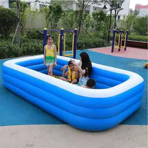 1,1 m aufblasbarer verdickter Pool Tragbarer Familien-Kinder pool Aufblasbarer Außen pool