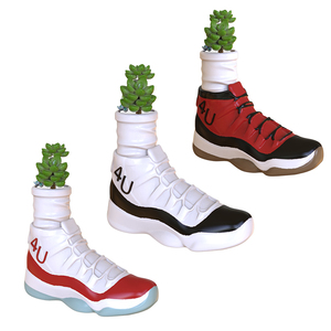 Pot de fleurs en polyrésine écologique en forme de sneaker, personnalisé, pour plantes succulentes, idéal pour la maison et le jardin - Vente en gros fabricant - Product Image 3