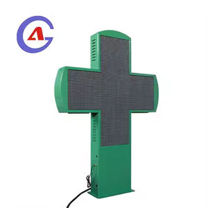 Croix de Pharmacie LED Verte Étanche avec Transformateur pour Publicité dans les Centres Commerciaux et Hôpitaux – Garantie 3 Ans - Product Image 5