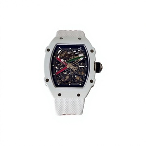 Reloj Mecánico Impermeable de Super Calidad de Umi Maker, 39 mm, Movimiento CRMA7, RM67-01, Esqueleto de Carbono NTPT Blanco, Reloj RM - Product Image 1