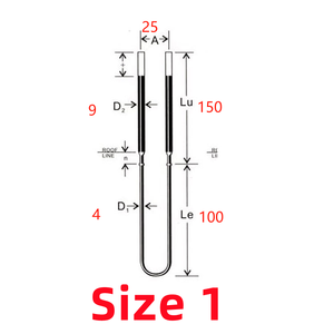 Nhà Máy Giá Giao hàng nhanh 1600c mosi2 thanh sưởi ấm tự động với Sưởi ấm nhanh và tuổi thọ dài giá cả cạnh tranh - Product Image 2