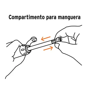 Pompe à vélo manuelle BOX 6 Mini, pliable, 75 PSI, TRUPER - Product Image 2