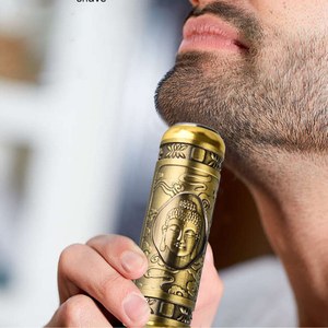 Afeitadora eléctrica portátil para hombre, <span class=keywords><strong>maquinilla</strong></span> de afeitar con carga USB, con diseño de <span class=keywords><strong>Buda</strong></span>, nueva - Product Image 1