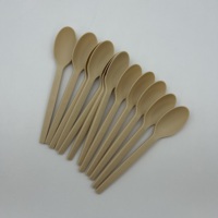 1 cuillère épaisse givrée en amidon de maïs compostable, cuillère à dîner occidentale, fourchette à salade, couverts de luxe pour hôtels et plats à emporter