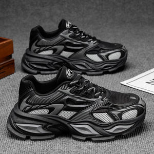 <b>Mens</b> Sports and Casual <b>Shoes</b> Breathable Mesh Comfortable and Wear-resistant Thick Sole Height-increasing Running <b>Shoes</b> for <b>Men</b> - Product Image 4