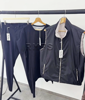 Gilet coupe-vent léger de luxe pour homme, réversible, personnalisable, sans manches, avec caractéristiques de gilet et de veste sans manches