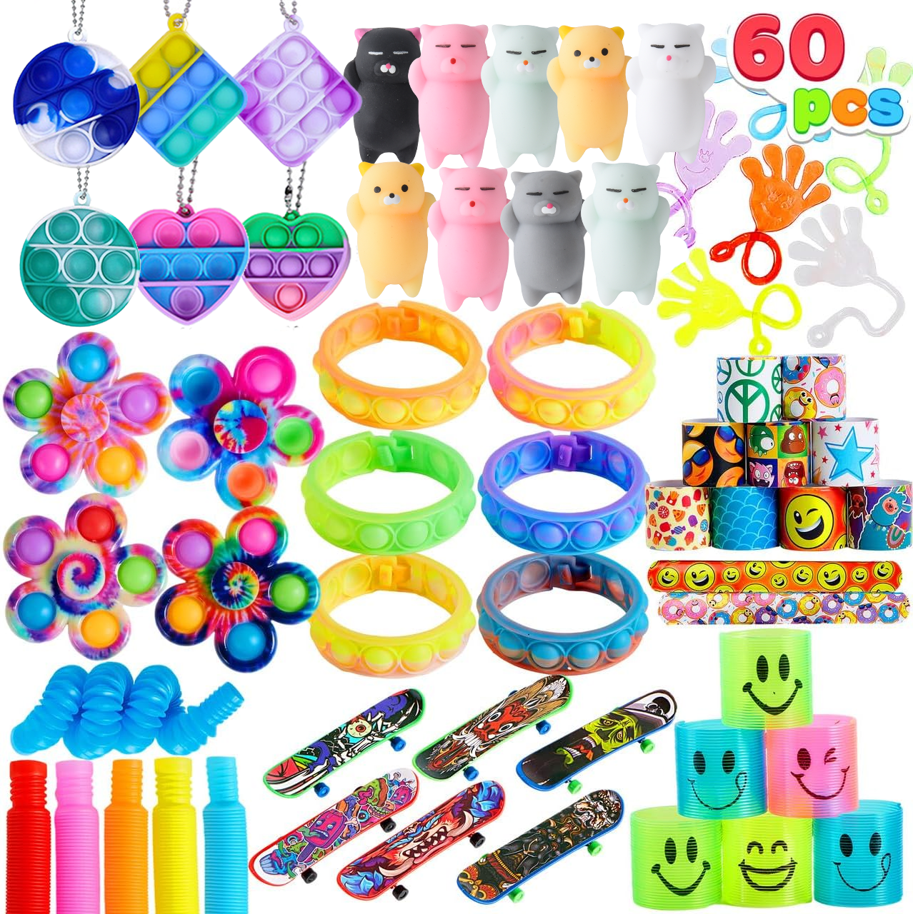 Pack de 60 jouets anti-stress
