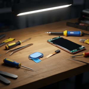 Câble flexible pour capteur d'empreintes digitales pour Galaxy A30 A40 bleu - Product Image 2