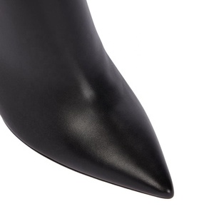 Pure Color Thin High Heels Pointed Toe Fashion <b>Boots</b> Long Thigh High Zipper Customized Big Size 48 - Product Image 6