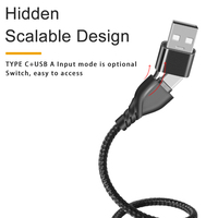 Cable USB rápido 2 en 1 personalizado con puerto tipo C para iPhone 16 Pro Max 15 14 13 12 Samsung Google iPad Cable de cargador de teléfono múltiple