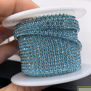 Chaîne de strass en cristal diamanté 2025 en gros, chaîne de strass à griffes pour la fabrication de bijoux, la décoration de vêtements et la garniture - Product Image 5