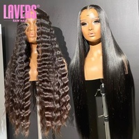 Perruque Lace Front HD Cheveux Humains Brésiliens Bruts, Densité 250, 40 Pouces, Ondulation Profonde, Lace Front 13x4, Kinky Straight, Jerry Curl, Ondulation Naturelle