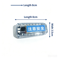 Lampe d'avertissement LED multifonction à clipser sur l'épaule, rechargeable, rouge et bleue, lampe torche stroboscopique, lampe de sécurité routière
