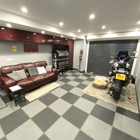Tappetini Colorati Incastrabili per Pavimento Garage Autolavaggio Antiscivolo Tappeto Industriale Piastrelle in PVC