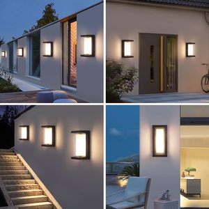 Lámparas de Pared Exteriores Cuadradas, Iluminación Superior e Inferior, de Aluminio, Impermeables, LED, para Patio, Venta al Por Mayor - Product Image 3