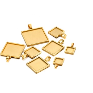 Khay Đế <span class=keywords><strong>Cameo</strong></span> Hình Vuông 10 15 20 25 30Mm Dụng Cụ Lắp Đặt Trống Khung Bezel Mặt Dây Chuyền Làm Trang Sức - Product Image 5